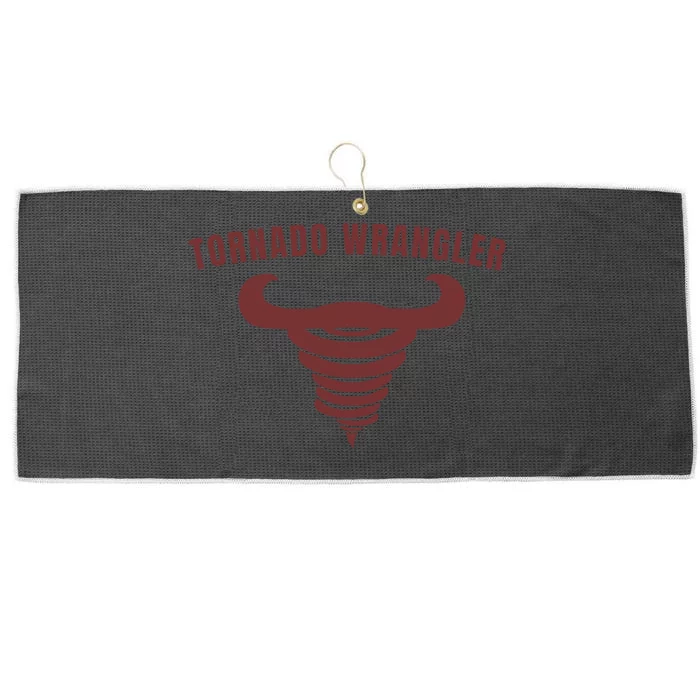 Tornado Wrangler Funny Design Large Microfiber Waffle Golf Towel