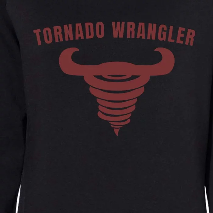 Tornado Wrangler Funny Design Womens California Wash Sweatshirt