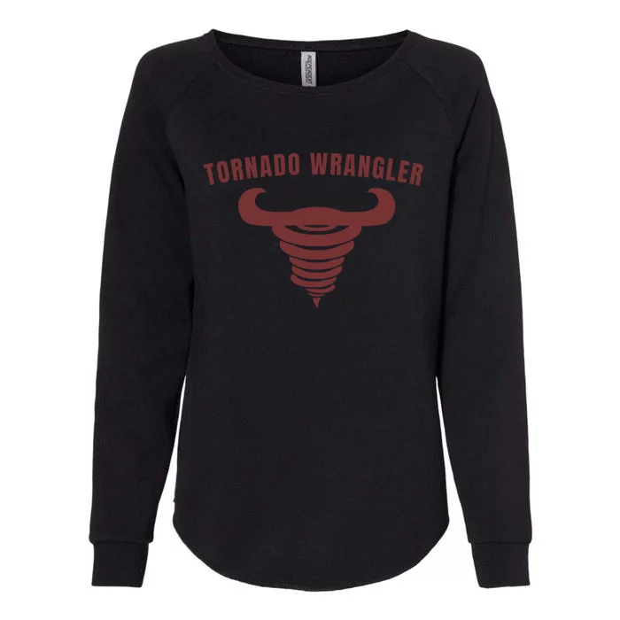 Tornado Wrangler Funny Design Womens California Wash Sweatshirt