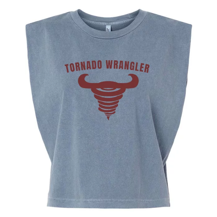 Tornado Wrangler Funny Design Garment-Dyed Women's Muscle Tee