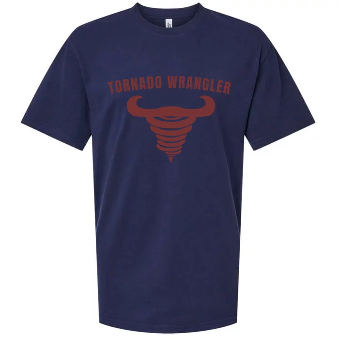 Tornado Wrangler Funny Design Sueded Cloud Jersey T-Shirt