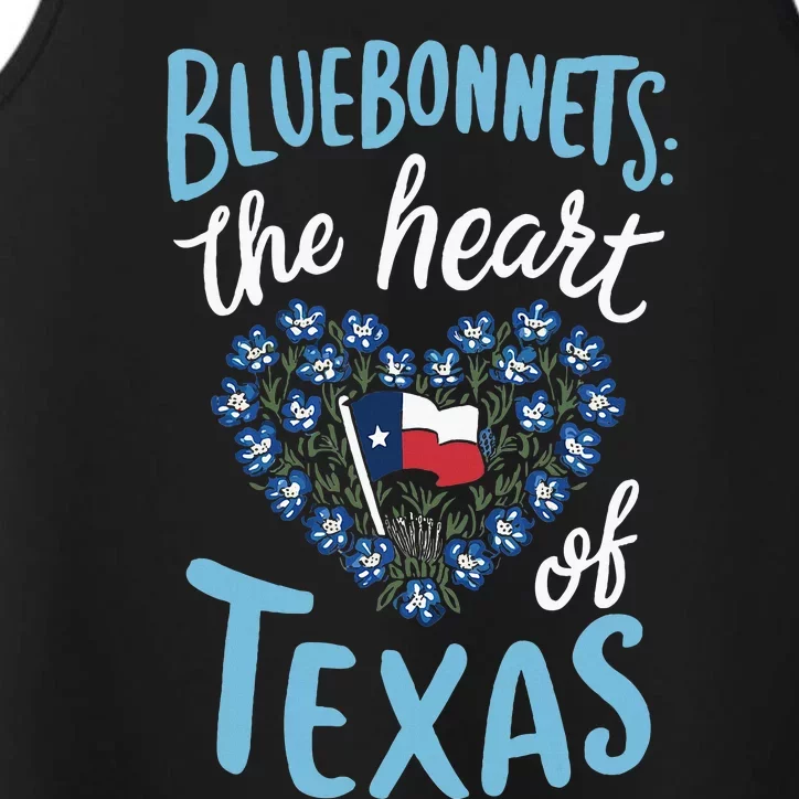 Texas Wildflowers Floral Texas Spring Lesser Sunflower Performance Tank