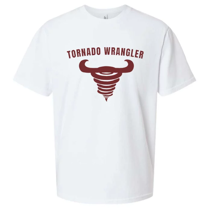 Tornado Wrangler Funny Design Sueded Cloud Jersey T-Shirt