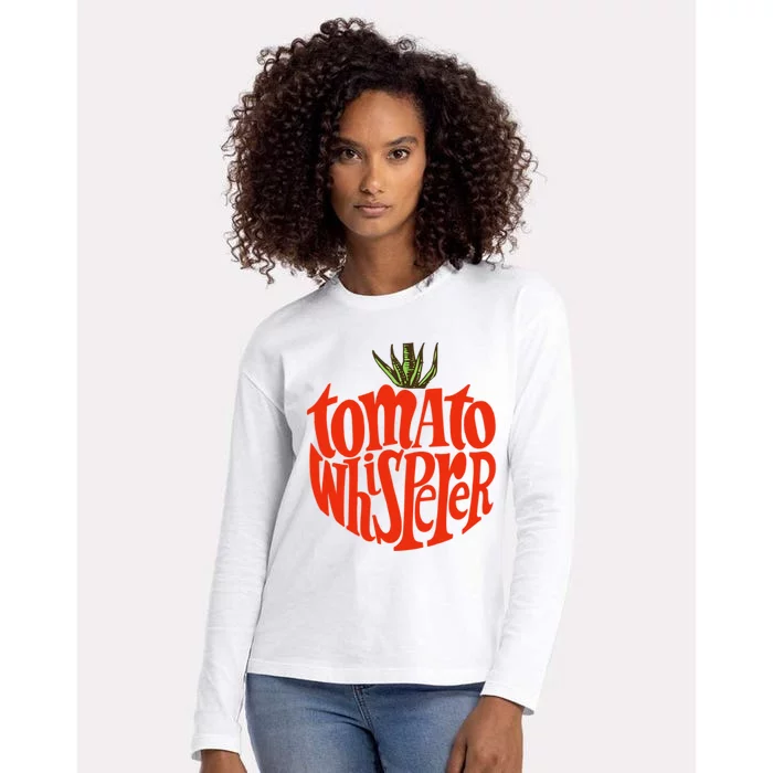 Tomato Whisperer For Gardening Enthusiasts Womens Cotton Relaxed Long Sleeve T-Shirt