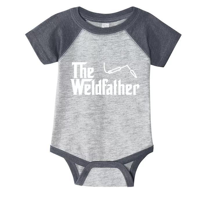 The Weldfather Funny Welder Welding Saying Welders Infant Baby Jersey Bodysuit