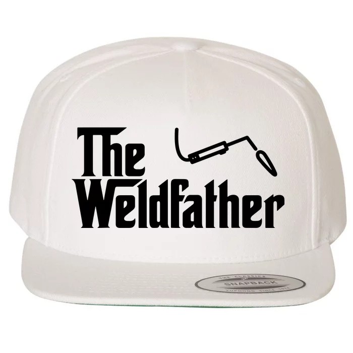 The Weldfather Funny Welder Welding Saying Welders Wool Snapback Cap