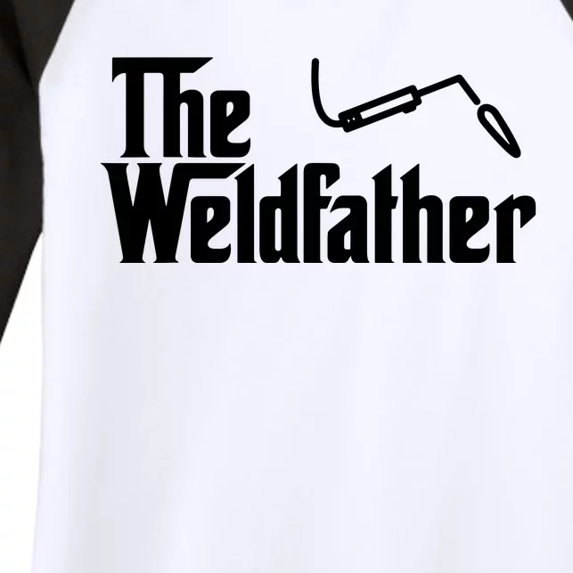 The Weldfather Funny Welder Welding Saying Welders Women's Tri-Blend 3/4-Sleeve Raglan Shirt