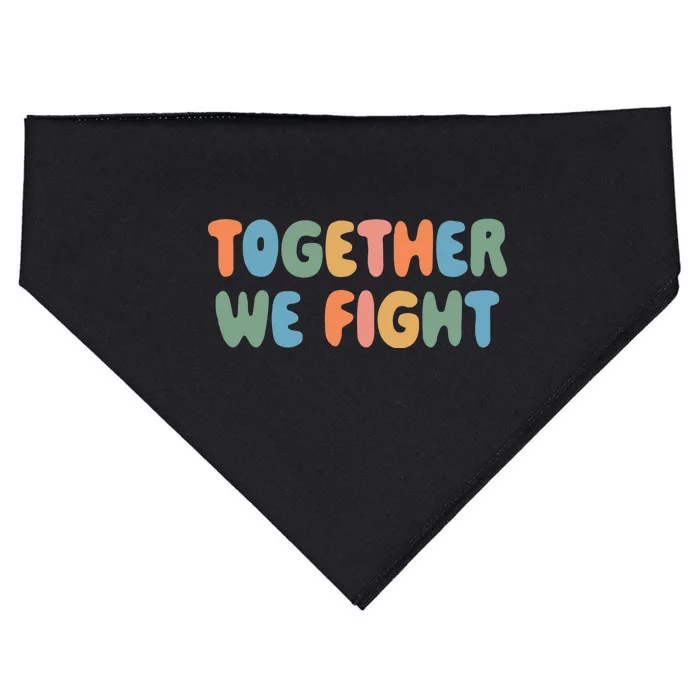 Together We Fight Cancer Survivor Cancer USA-Made Doggie Bandana