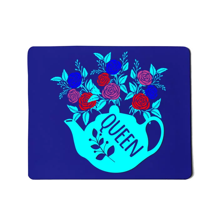 Teapot With Floral Bouquet Queen For Wonder Grandma Or Mom Gift Mousepad