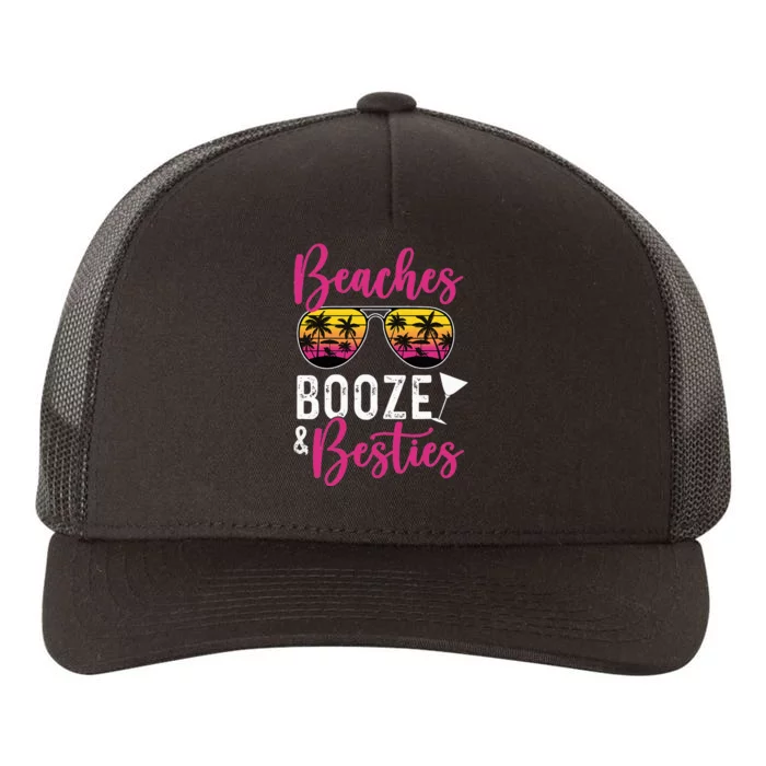 Trip Weekend Friends Beaches Booze Besties Yupoong Adult 5-Panel Trucker Hat