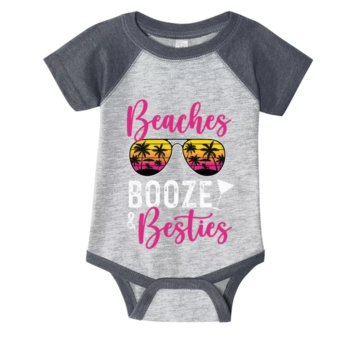 Trip Weekend Friends Beaches Booze Besties Infant Baby Jersey Bodysuit