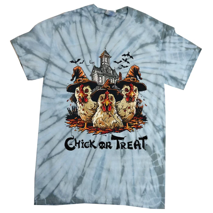 Tonight We Fly Halloween Chicken Fall Farm Animals Tie-Dye T-Shirt