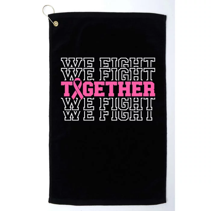 Together We Fight Breast Cancer Awareness Platinum Collection Golf Towel