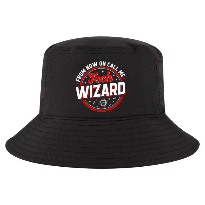 Tech Wizard Funny Computer Repair & IT Support Programmers Cool Comfort Performance Bucket Hat