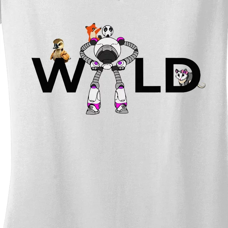 The Wildrobot Funny Movie Holiday Women Costume Women's V-Neck T-Shirt