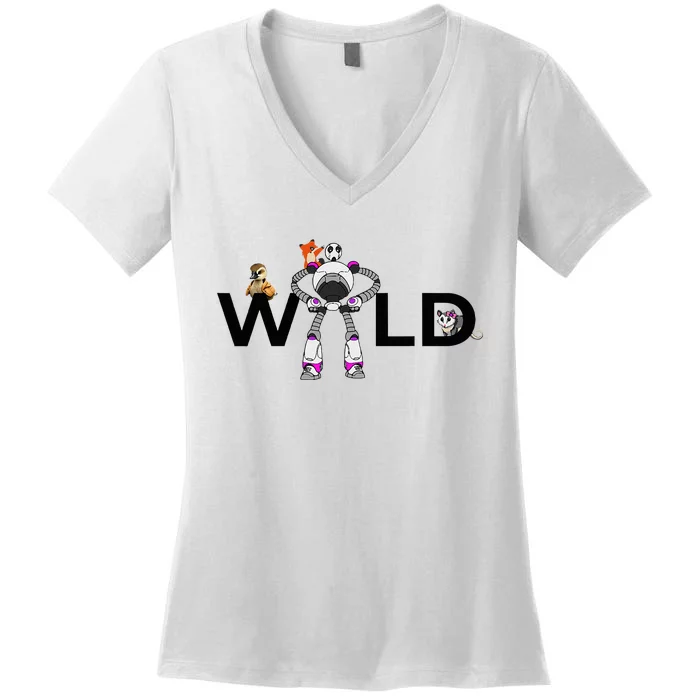 The Wildrobot Funny Movie Holiday Women Costume Women's V-Neck T-Shirt