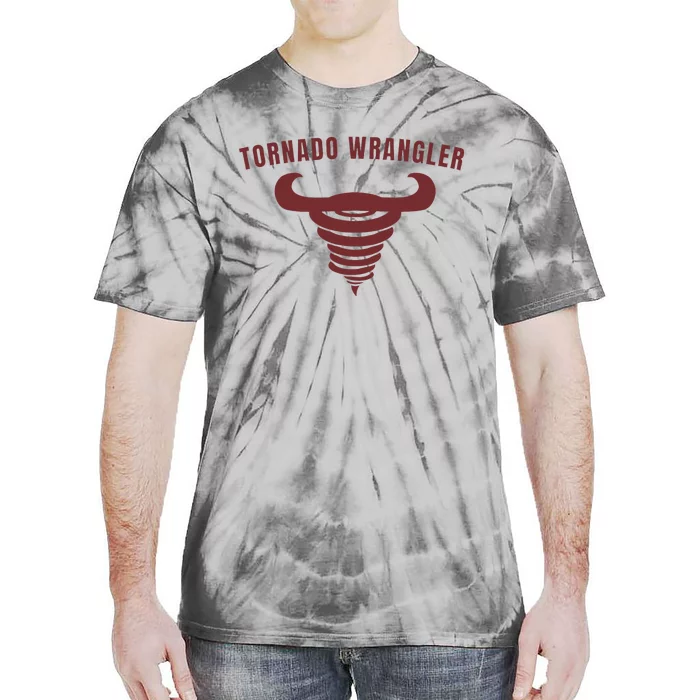 Tornado Wrangler Funny Design Tie-Dye T-Shirt