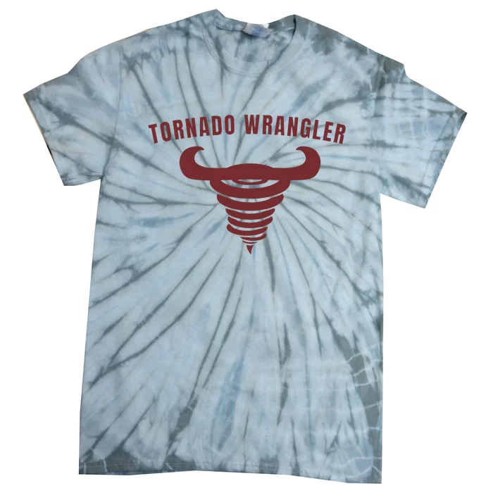 Tornado Wrangler Funny Design Tie-Dye T-Shirt