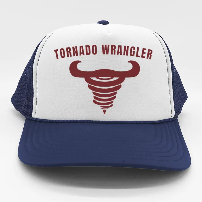 Tornado Wrangler Funny Design Trucker Hat