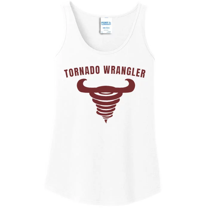 Tornado Wrangler Funny Design Ladies Essential Tank