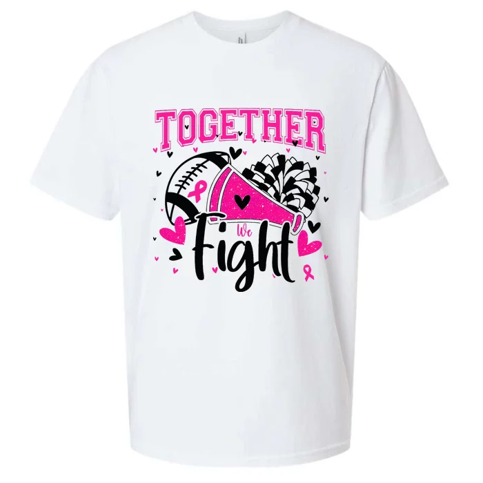 Together We Fight Breast Cancer Cheer Sueded Cloud Jersey T-Shirt