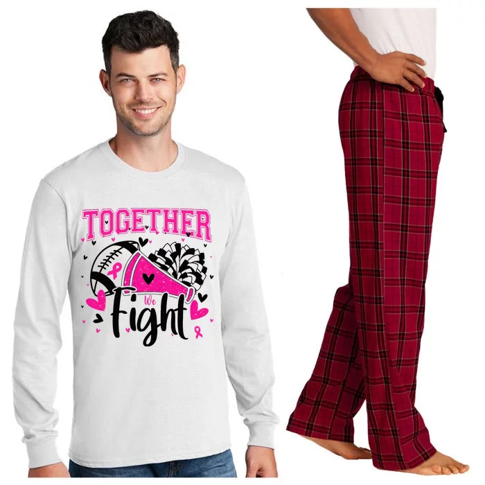 Together We Fight Breast Cancer Cheer Long Sleeve Pajama Set