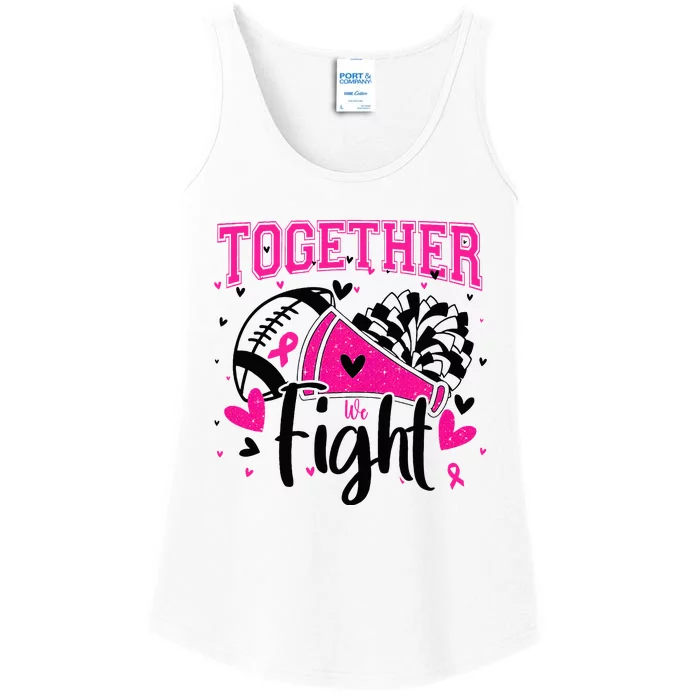 Together We Fight Breast Cancer Cheer Ladies Essential Tank