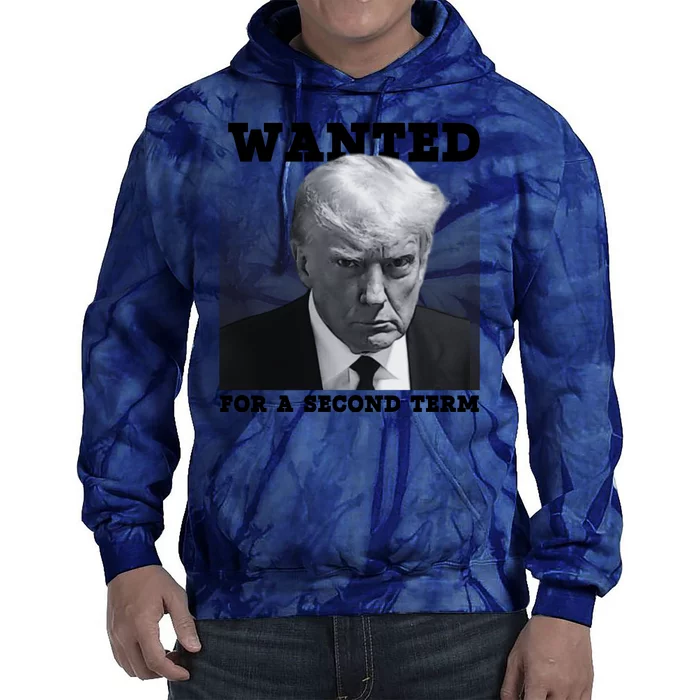 Trump Wanted For A Second Term Tie Dye Hoodie