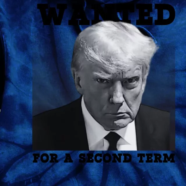 Trump Wanted For A Second Term Tie Dye Hoodie