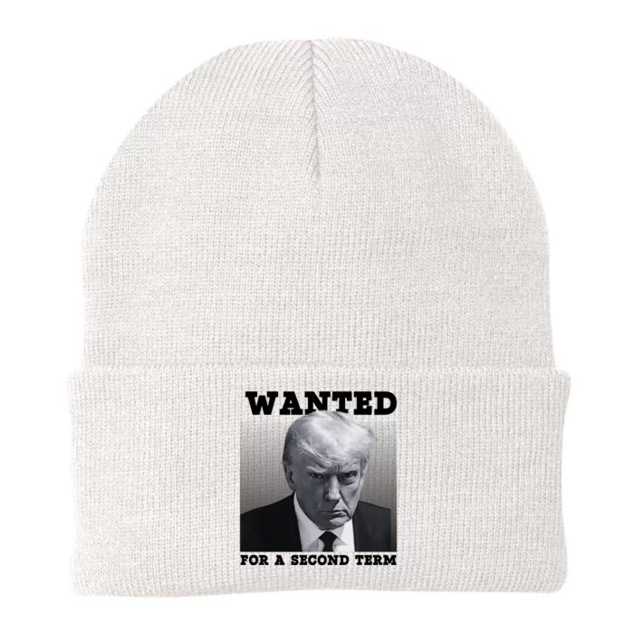 Trump Wanted For A Second Term Knit Cap Winter Beanie