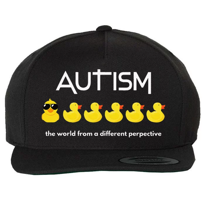 The World From A Different Perspective Autism Wool Snapback Cap