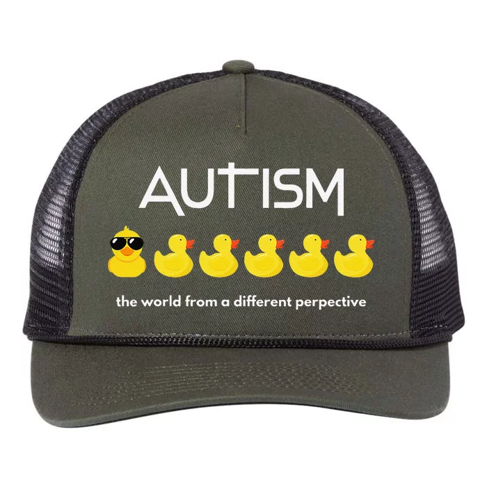 The World From A Different Perspective Autism Retro Rope Trucker Hat Cap