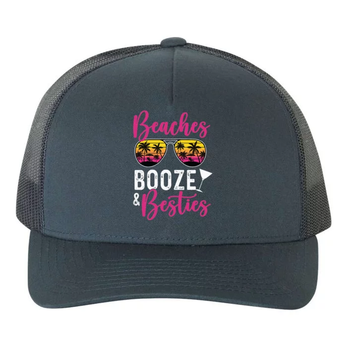 Trip Weekend Friends Beaches Booze Besties Yupoong Adult 5-Panel Trucker Hat