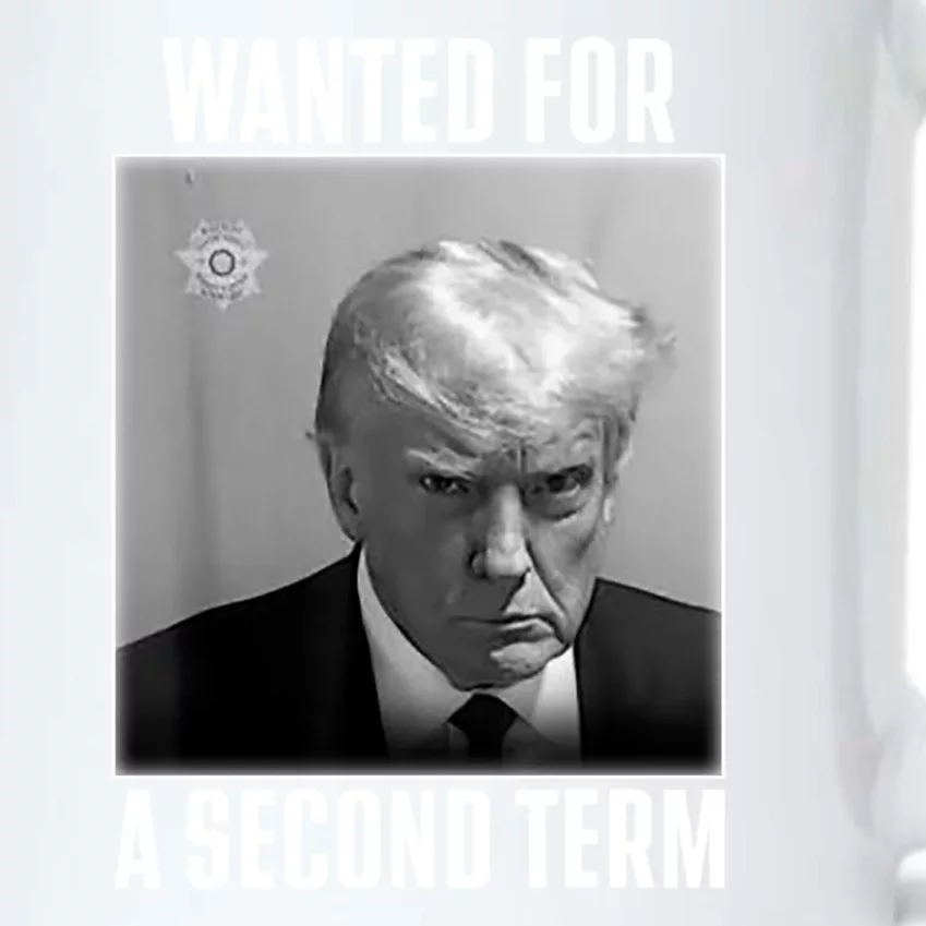 Trump Wanted For A Second Term Black Color Changing Mug