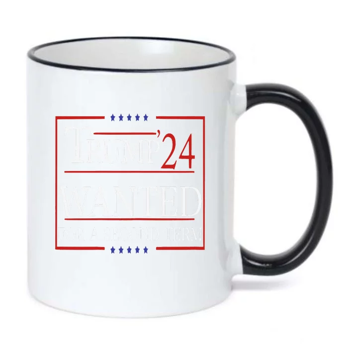 Trump Wanted For A Second Term Black Color Changing Mug