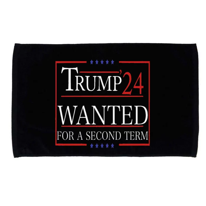 Trump Wanted For A Second Term Microfiber Hand Towel