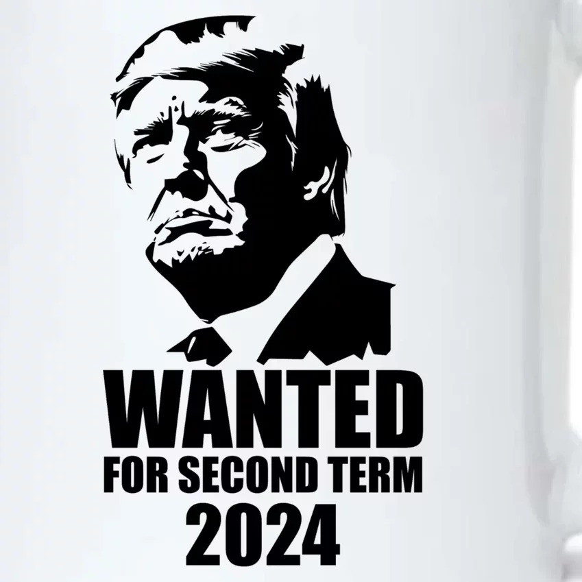 Trump Wanted For Second Term Black Color Changing Mug