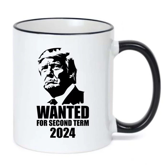 Trump Wanted For Second Term Black Color Changing Mug