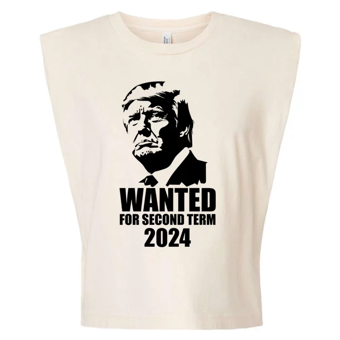 Trump Wanted For Second Term Garment-Dyed Women's Muscle Tee