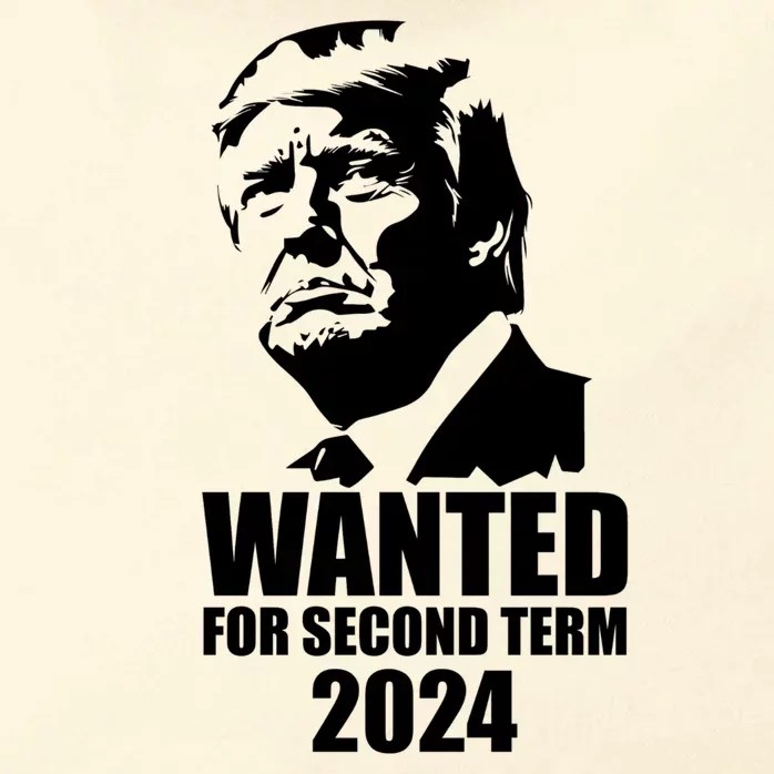 Trump Wanted For Second Term Zip Tote Bag