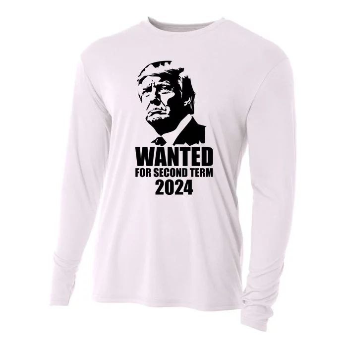 Trump Wanted For Second Term Cooling Performance Long Sleeve Crew