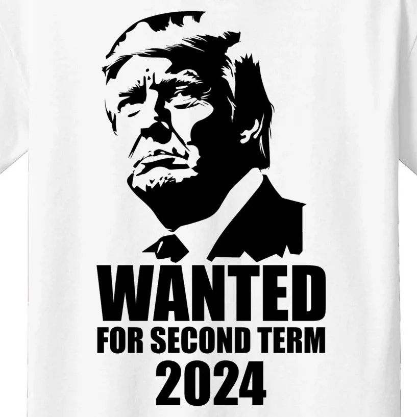 Trump Wanted For Second Term Kids T-Shirt