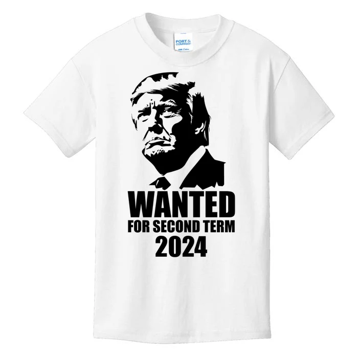 Trump Wanted For Second Term Kids T-Shirt