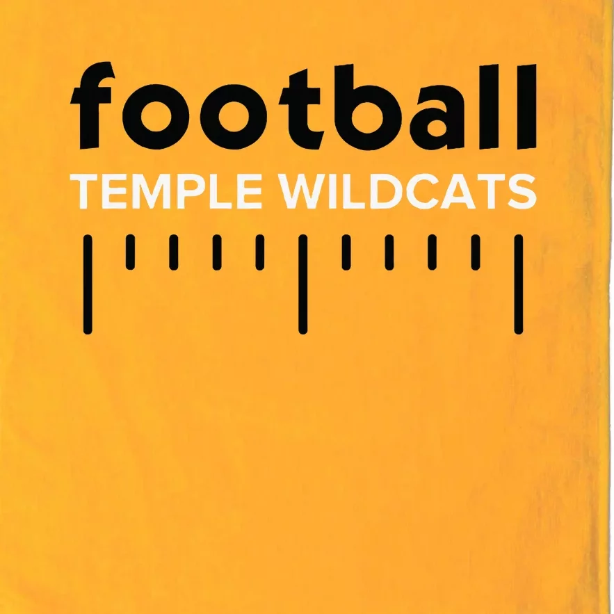 Temple Wildcats Football Lines Hs Platinum Collection Golf Towel