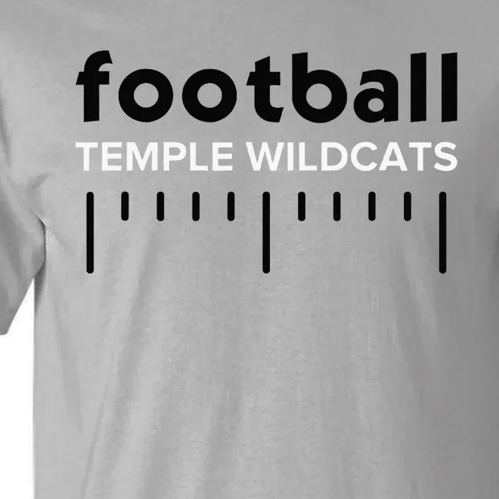 Temple Wildcats Football Lines Hs Tall T-Shirt