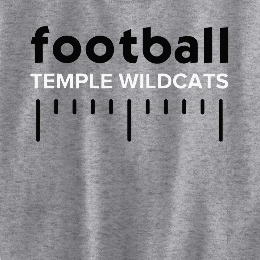 Temple Wildcats Football Lines Hs Kids Sweatshirt