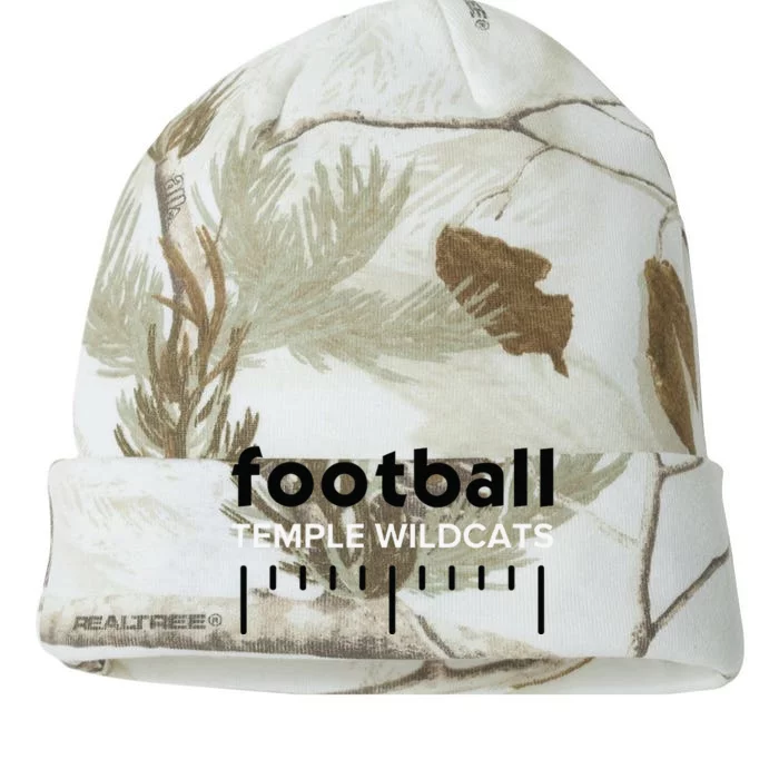 Temple Wildcats Football Lines Hs Kati - 12in Camo Beanie