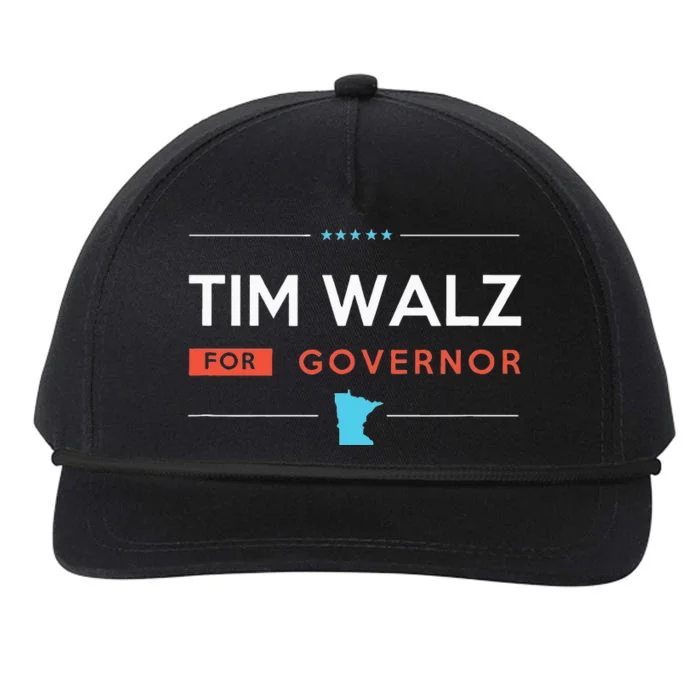 Tim Walz For Minnesota Governor Campaign 2024 Snapback Five-Panel Rope Hat