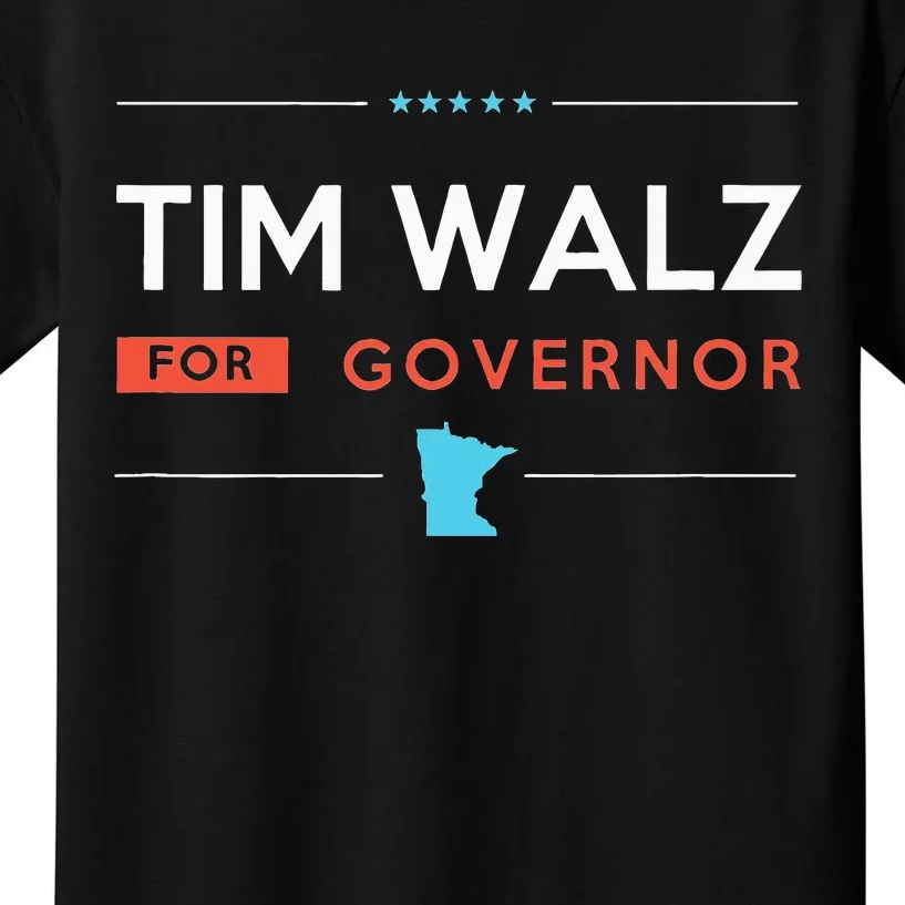 Tim Walz For Minnesota Governor Campaign 2024 Kids T-Shirt