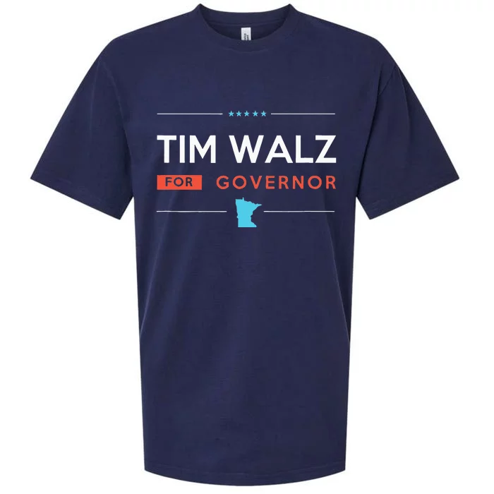 Tim Walz For Minnesota Governor Campaign 2024 Sueded Cloud Jersey T-Shirt